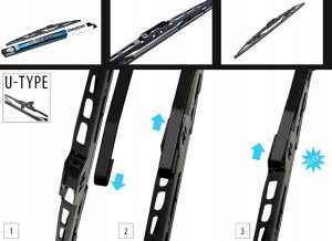 Oximo Wycieraczka szkieletowa 300 mm 3