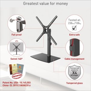 Barkan Stojak Podstawa pod Telewizor do 65 Obrotowa Stopka TV LED/LCD	 5