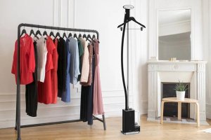 SteamOne Parownica do ubrań czarna GEORGE EUES200B 11