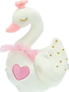 Bambolina BAMBOLINA pliušinė gulbė su šviesomis ir muzika, BD2018 1