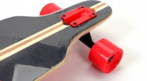 Deskorolka Ferrari FERRARI bambukinė riedlentė Longboard, juoda, FBW15 3
