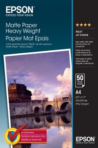 Epson Epson Matte Paper Heavy Weight, DIN A4, 167g/mÂ², 50 Sheets 1