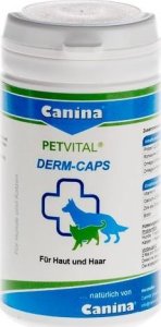 Canina Canin Dog Cat Petvital Derm Caps N100 kapsulės odai 40g 1