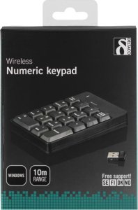 Klawiatura Deltaco Klawiatura USB bezprzewodowa numeryczna czarna / TB-144 2