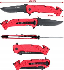 KS Tools Składany nóż z blokadą i nożem do pasa 3