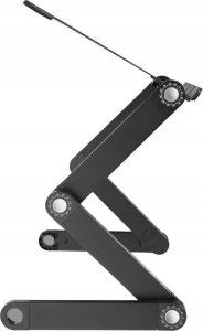 Biurko Deltaco Stół do laptopa OFFICE mobilny, regulowanego aukści czarny / DELO-0305 4