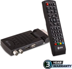 Tuner TV Estar TV priedelis STB eSTAR T2 4000 HD SCART Juodas 1