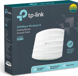 Access Point TP-Link Prieigos taškas|TP-LINK|Omada|300 Mbps|IEEE 802.11b|IEEE 802.11g|IEEE 802.11n|1xRJ45|Antenų skaičius 2|EAP110 15