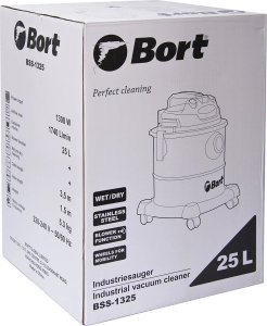 Odkurzacz przemysłowy Bort Statybinių dulkių valymo siurblys BORT BSS-1325 4