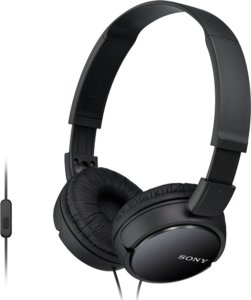 Słuchawki Sony Sulankstomos ausinės Sony MDR-ZX110AP juodos su mikrofonu 1