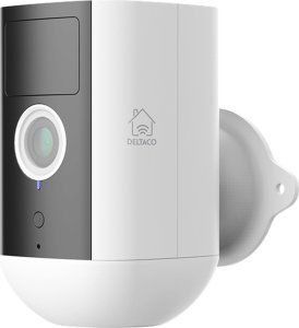 Kamera IP Deltaco Baterija maitinama WiFi kamera SMART HOME skirta naudoti lauke IP54, 2MP, balta / SH-IPC09 1