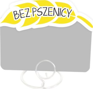 StudioCen Duże piny/ nakładki do cenówek nadruk BEZ PSZENICY -10 szt. 1