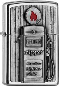 Zippo Zapalniczka Zippo benzynowa Gas Pump Emblem 3d 1