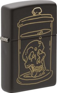 Zippo Zapalniczka Zippo Black Matte Skull 1