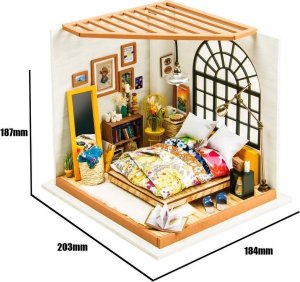 Robotime SYPIALNIA ALICE DIY ROLIFE DREW MODEL LED ROBOTIME 2