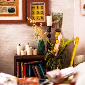 Robotime SYPIALNIA ALICE DIY ROLIFE DREW MODEL LED ROBOTIME 4