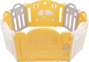 Selonis Selonis Kojec plastikowy KS-200X z piłeczkami biało-żółty: żółty-zielony-niebieski-czerwony-pomarańcz 120x80x60/500piłek Zabawka boks 3