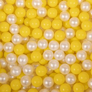Selonis Selonis Kojec plastikowy KS-200X z piłeczkami biało-żółty: żółty-perła 120x120x60/100piłek Zabawka boks 2