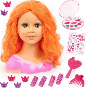 Bayer Głowa do czesania stylizacji Charlene Super Model + kosmetyki 90088BO 9