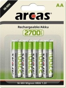 Arcas Arcas | 17727406 | AA/HR6 | 2700 mAh | Rechargeable Ni-MH | 4 pc(s) 1