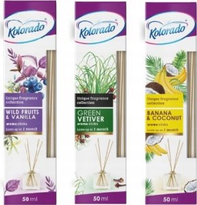 Kolorado Kolorado Aroma Sticks - Patyczki zapachowe + flakonik, 50 ml - Egzotyczne kwiaty i paczula 2