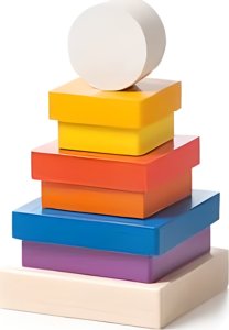 Cubika Piramida drewniana 2