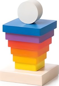 Cubika Piramida drewniana 3