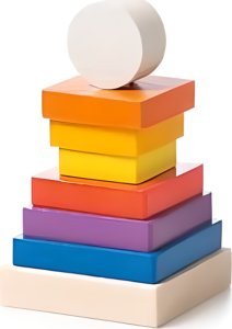 Cubika Piramida drewniana 4