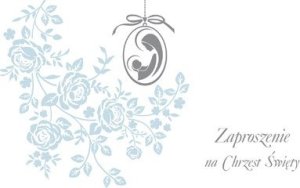 Pol-Mak Kartki zaproszenia Pol-Mak Z 49125 Chrzest 10szt. 1