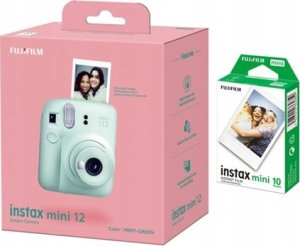 Aparat cyfrowy Fujifilm Fujifilm | Instax Mini 12 Camera + Instax Mini Glossy (10pl) | Mint Green | 800 1