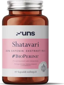 UNS UNS Shatavari 30% Saponin Ekstrakt 15:1 60vegcaps 1