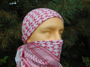 MFH CHUSTA "ARAFATKA" CZERWONO BIAŁA 115 x 110 cm MFH 2