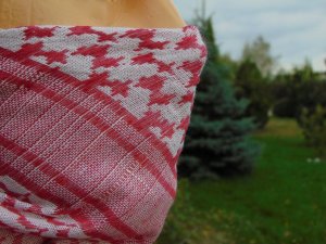 MFH CHUSTA "ARAFATKA" CZERWONO BIAŁA 115 x 110 cm MFH 4