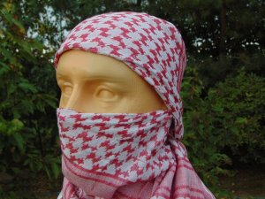 MFH CHUSTA "ARAFATKA" CZERWONO BIAŁA 115 x 110 cm MFH 5