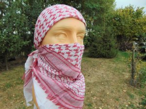 MFH CHUSTA "ARAFATKA" CZERWONO BIAŁA 115 x 110 cm MFH 7