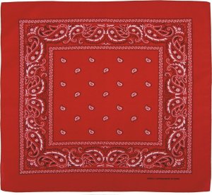 MFH BANDAMKA BANDANA CHUSTA 55x55 cm CZERWONO-BIAŁA 1