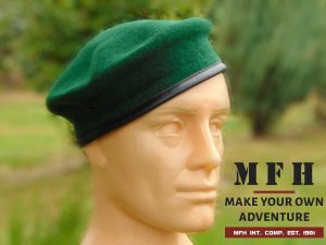 Kurtka męska MFH BERET WOJSKOWY TŁOCZONY MFH ZIELONY 55 cm 3