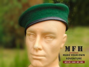 Kurtka męska MFH BERET WOJSKOWY TŁOCZONY MFH ZIELONY 55 cm 4