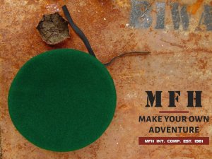 Kurtka męska MFH BERET WOJSKOWY TŁOCZONY MFH ZIELONY 55 cm 6