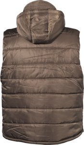MFH KAMIZELKA  US puchowa z kapturem brązowa S 2