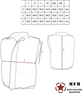 MFH KAMIZELKA  US Microfaser czarna M 4