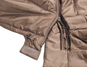 MFH KAMIZELKA  US puchowa z kapturem brązowa L 4