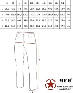MFH Spodnie US  BDU skyblue L 4