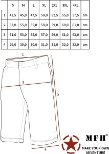 MFH Spodnie BW Moleskin Bermuda oliwkowe M 4