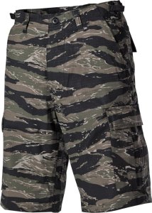 MFH Spodnie US Bermuda BDU Rip Stop tiger stripe M 1