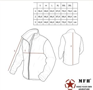 Kurtka męska MFH Kurtka BW bojowa długa flectarn XXL 5