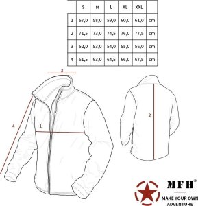 MFH Kurtka polarowa "Arber" czarna XL 3