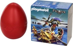 Figurka Playmobil Playmobil JAJKO SKARBONKA Pirat na łodzi z wiosłami 1