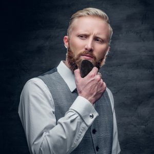 Retoo SZCZOTKA KARTACZ DO BRODY WŁOSÓW ZAROSTU DREWNO 13