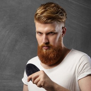 Retoo SZCZOTKA KARTACZ DO BRODY WŁOSÓW ZAROSTU DREWNO 8